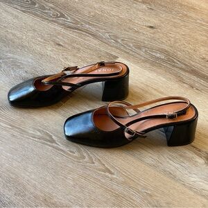 NEW Jonak Paris Black Leather Clogs